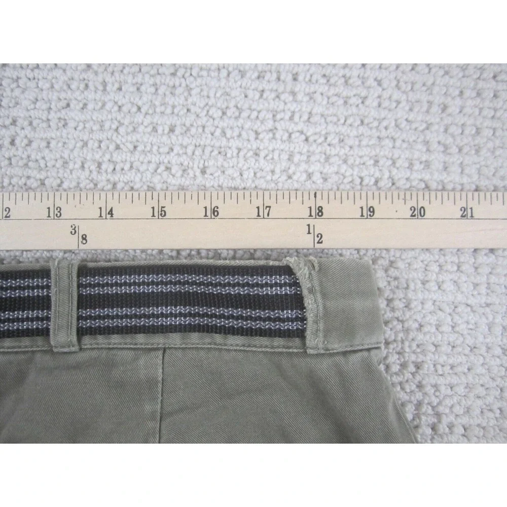 Polo Ralph Lauren Shorts Mens 38 GI Fit Brown Khaki Casual Belted Graphic Chino‎